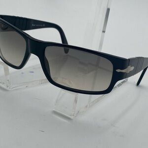 Black PERSOL sunglasses with gradient lenses.